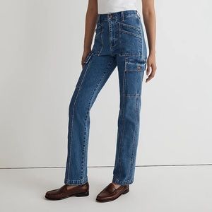 Madewell 90s Straight Cargo Jean in Densmore Wash